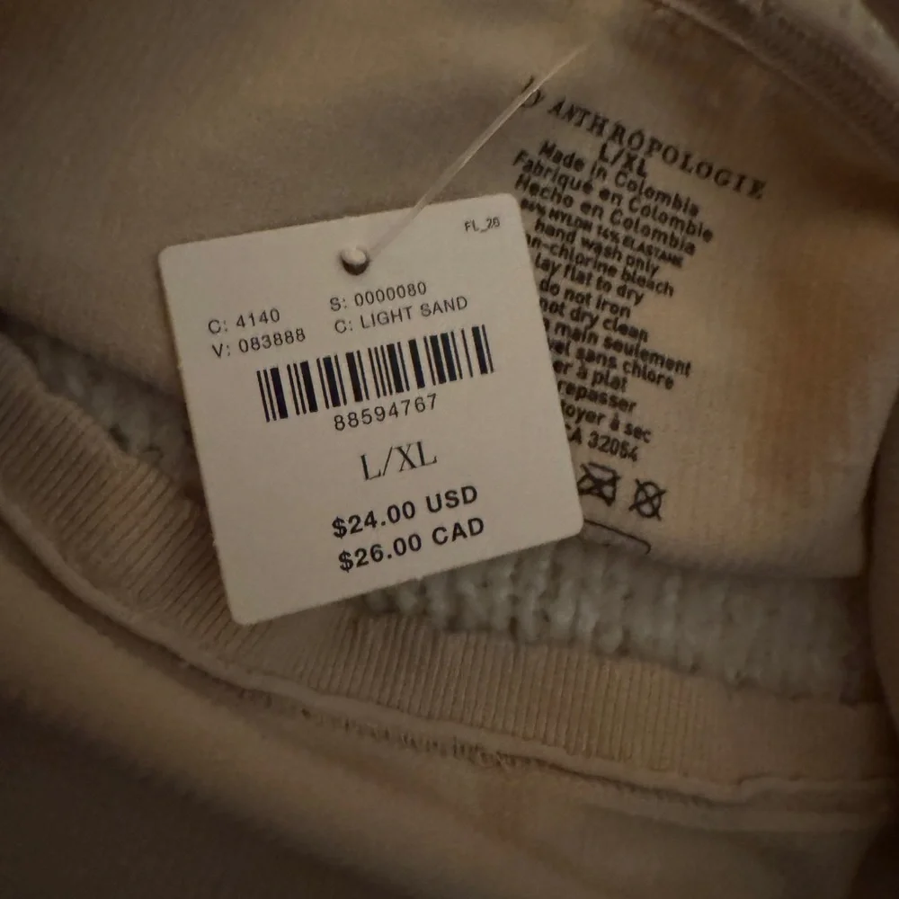 Anthropologie Seamless Ribbed racerback Bralette in Light Sand - Picture 6 of 6